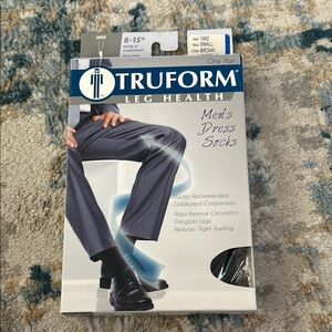 Truform Men's Dress Socks - Black